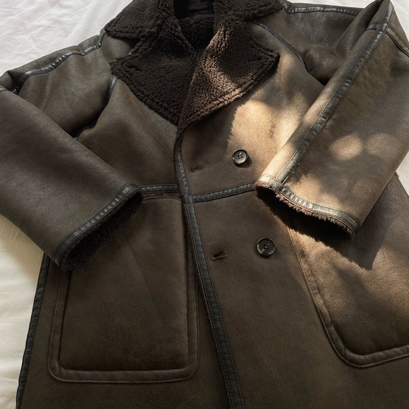 Zara Double-Faced Reversible Coat - Picture 8 of 9